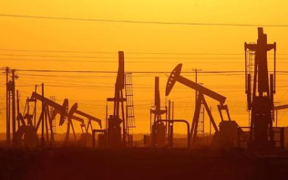 LOST HILLS, CA - MARCH 24:  Pump jacks are seen at dawn in an oil field over the Monterey Shale formation where gas and oil extraction using hydraulic fracturing, or fracking, is on the verge of a boom on March 24, 2014 near Lost Hills, California. Critics of fracking in California cite concerns over water usage and possible chemical pollution of ground water sources as California farmers are forced to leave unprecedented expanses of fields fallow in one of the worst droughts in California history. Concerns also include the possibility of earthquakes triggered by the fracking process which injects water, sand and various chemicals under high pressure into the ground to break the rock to release oil and gas for extraction though a well. The 800-mile-long San Andreas Fault runs north and south on the western side of the Monterey Formation in the Central Valley and is thought to be the most dangerous fault in the nation. Proponents of the fracking boom saying that the expansion of petroleum extraction is good for the economy and security by developing more domestic energy sources and increasing gas and oil exports.   (Photo by David McNew/Getty Images)