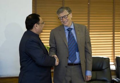 Bill Gaes y el Ministro de la India